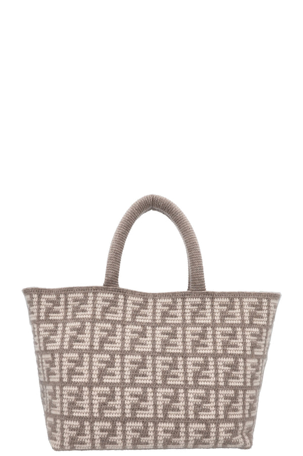 FENDI Large Zucca Tote Bag Cashmere Grey