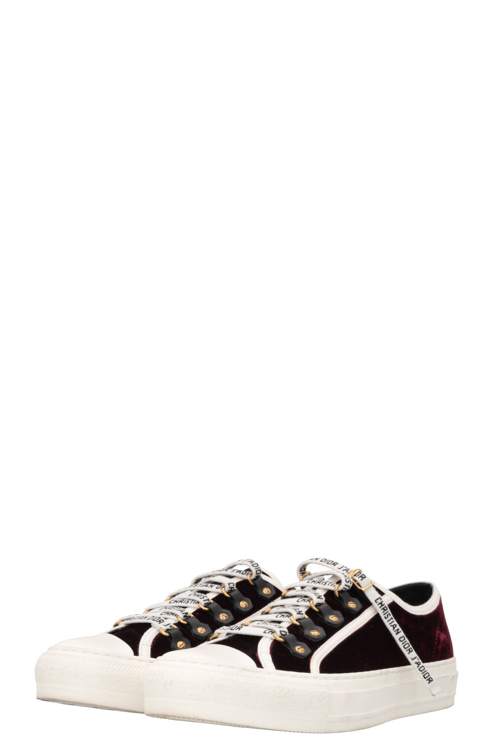 CHRISTIAN DIOR Walk`nDior Sneakers Red Velvet