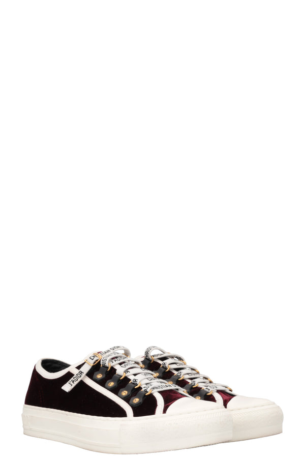 CHRISTIAN DIOR Walk`nDior Sneakers Red Velvet
