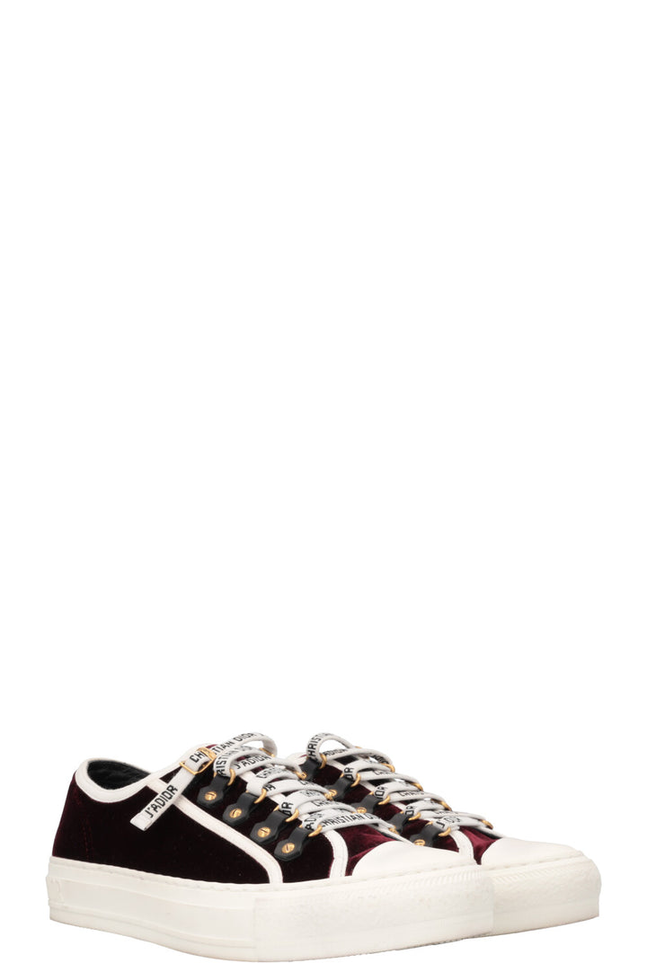 CHRISTIAN DIOR Walk`nDior Sneakers Red Velvet