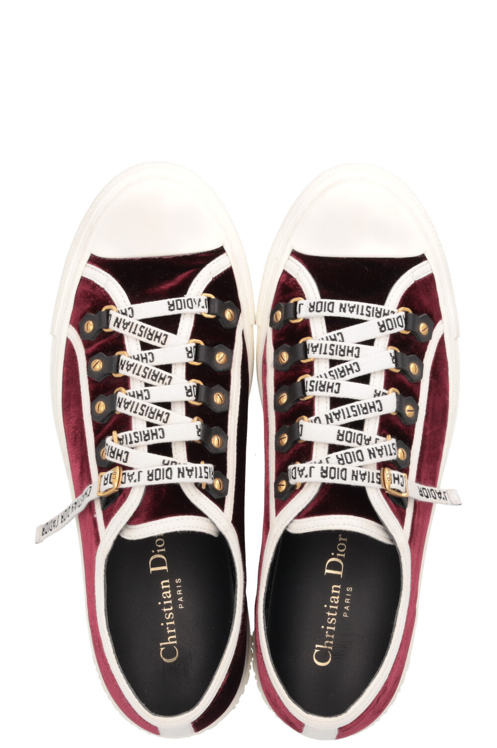CHRISTIAN DIOR Walk`nDior Sneakers Red Velvet