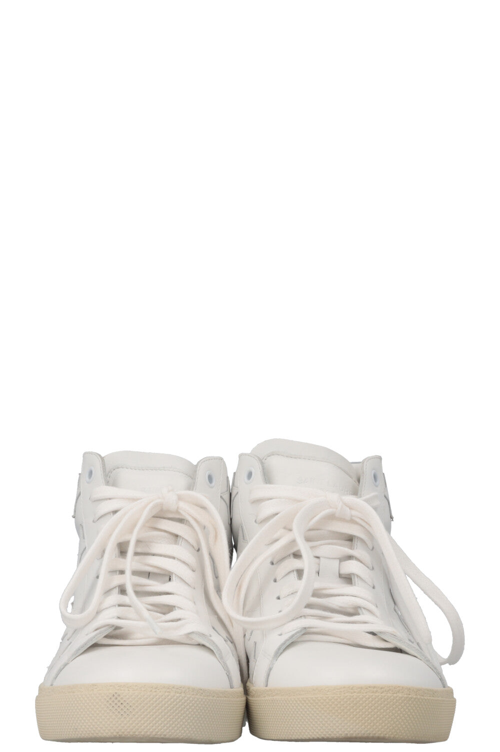 SAINT LAURENT High Top Star Sneaker White