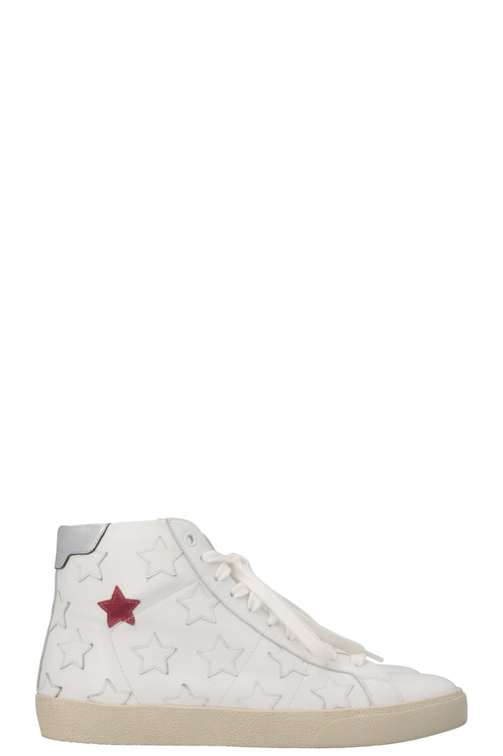 SAINT LAURENT High Top Star Sneaker White