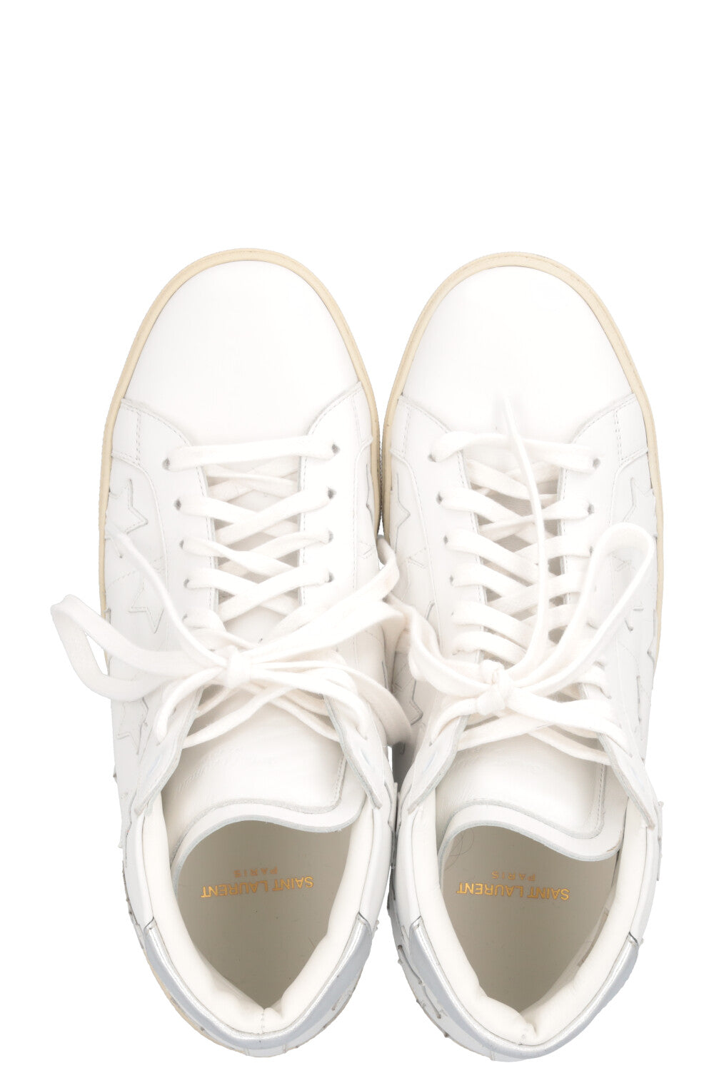 SAINT LAURENT High Top Star Sneaker White