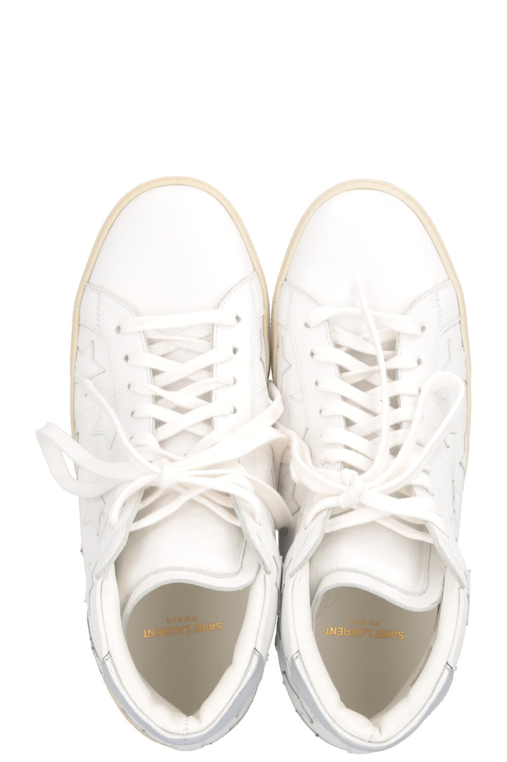 SAINT LAURENT High Top Star Sneaker White