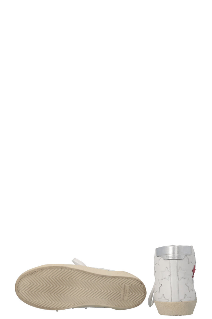 SAINT LAURENT High Top Star Sneaker White
