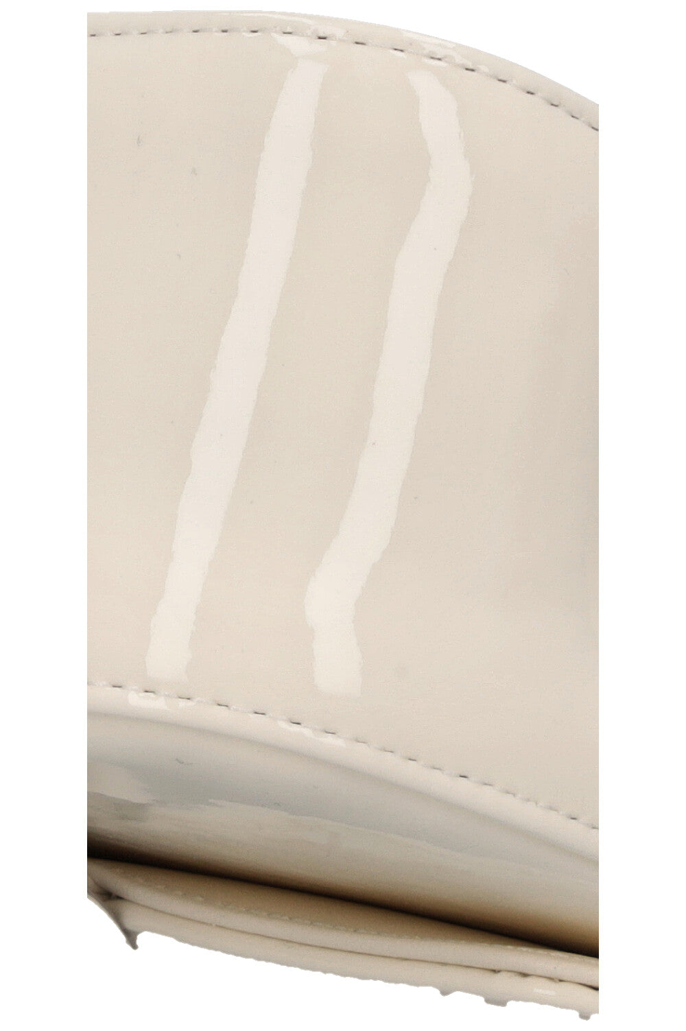 CHANEL Camellia Flap Bag Patent White