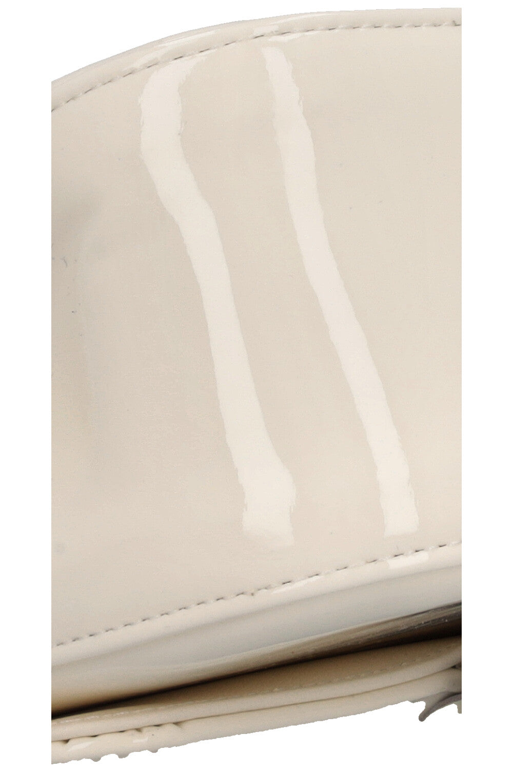 CHANEL Camellia Flap Bag Patent White