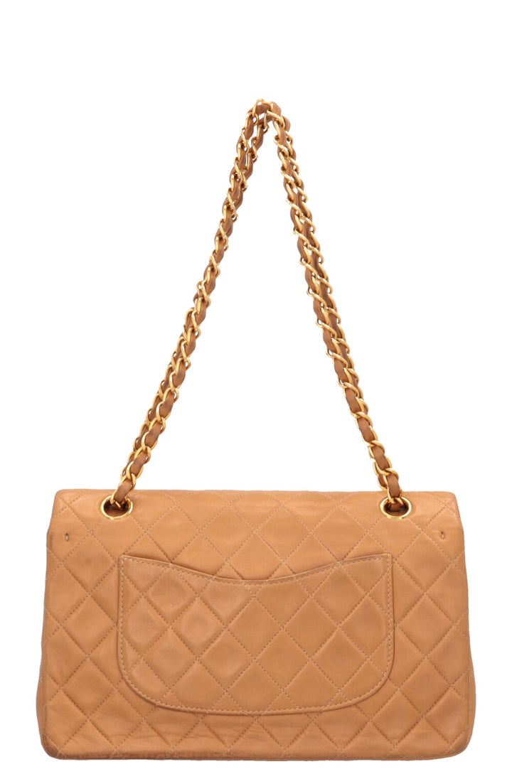 CHANEL Vintage Medium Double Flap Beige