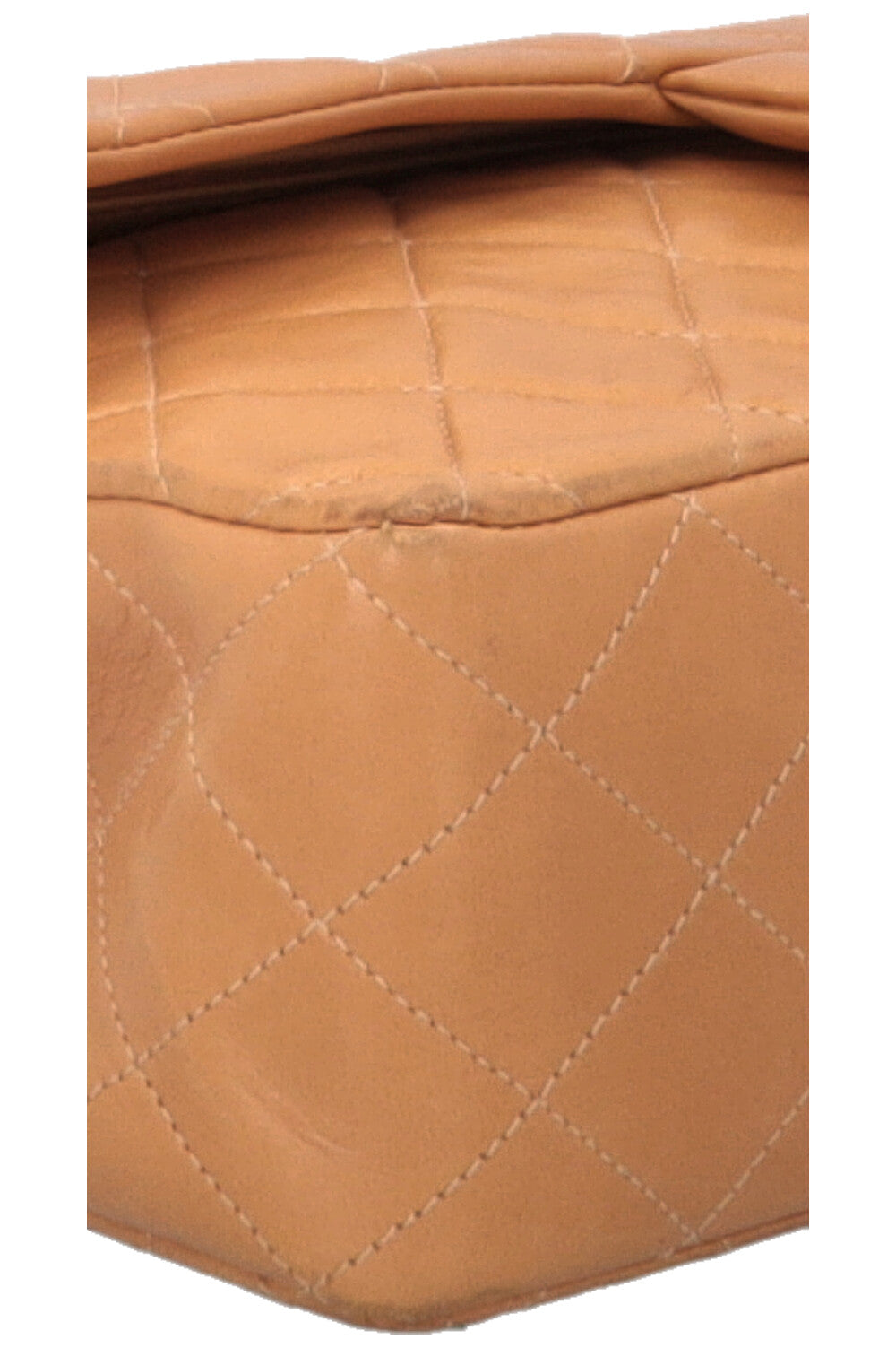 CHANEL Vintage Medium Double Flap Beige