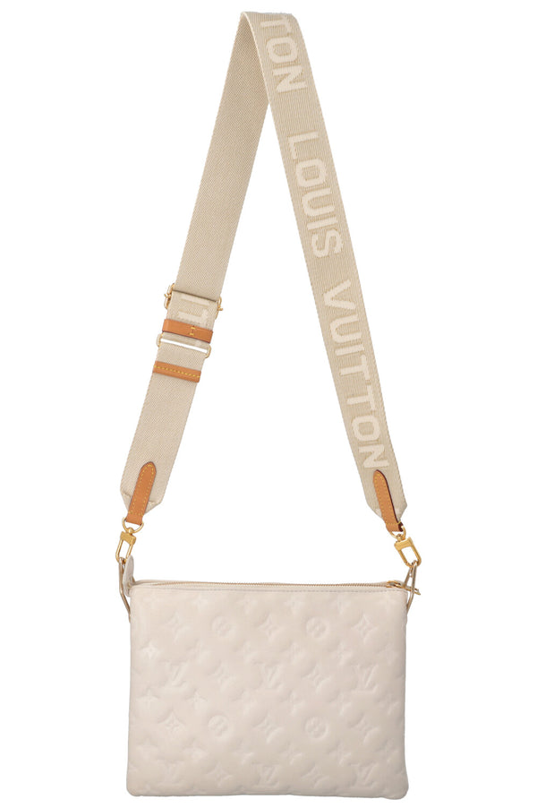 LOUIS VUITTON Coussin PM Crossbody Bag Leather Ivory