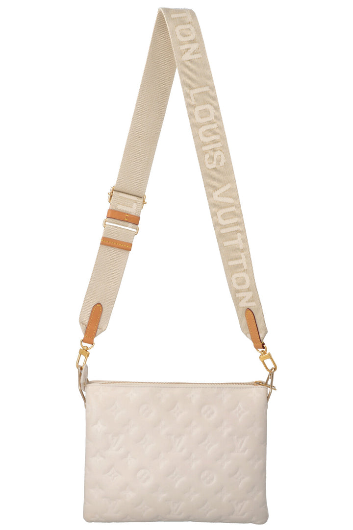 LOUIS VUITTON Coussin PM Crossbody Bag Leather Ivory