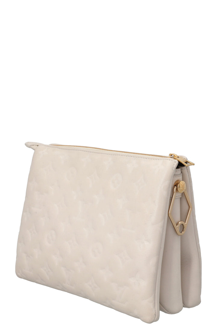 LOUIS VUITTON Coussin PM Crossbody Bag Leather Ivory