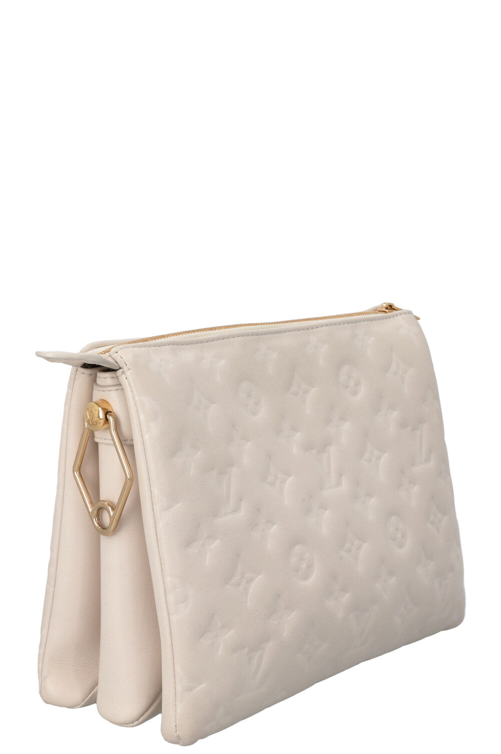 LOUIS VUITTON Coussin PM Crossbody Bag Leather Ivory
