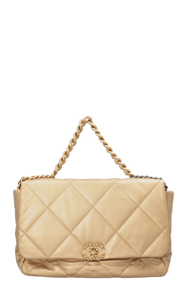 CHANEL 19 Bag Maxi Gold