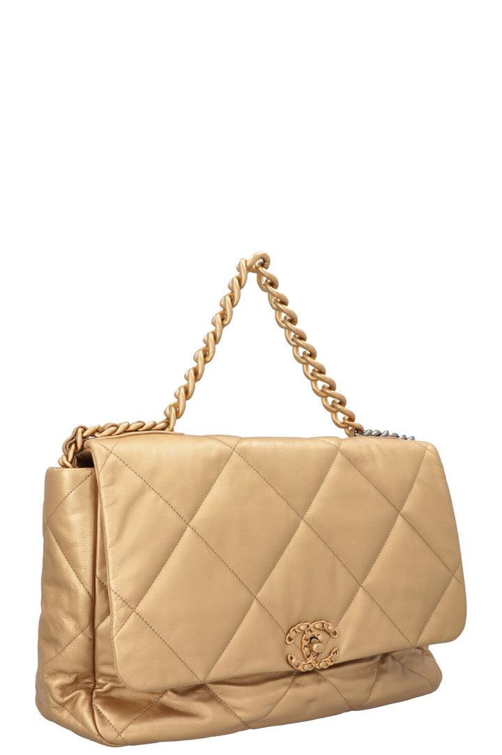 CHANEL 19 Bag Maxi Gold