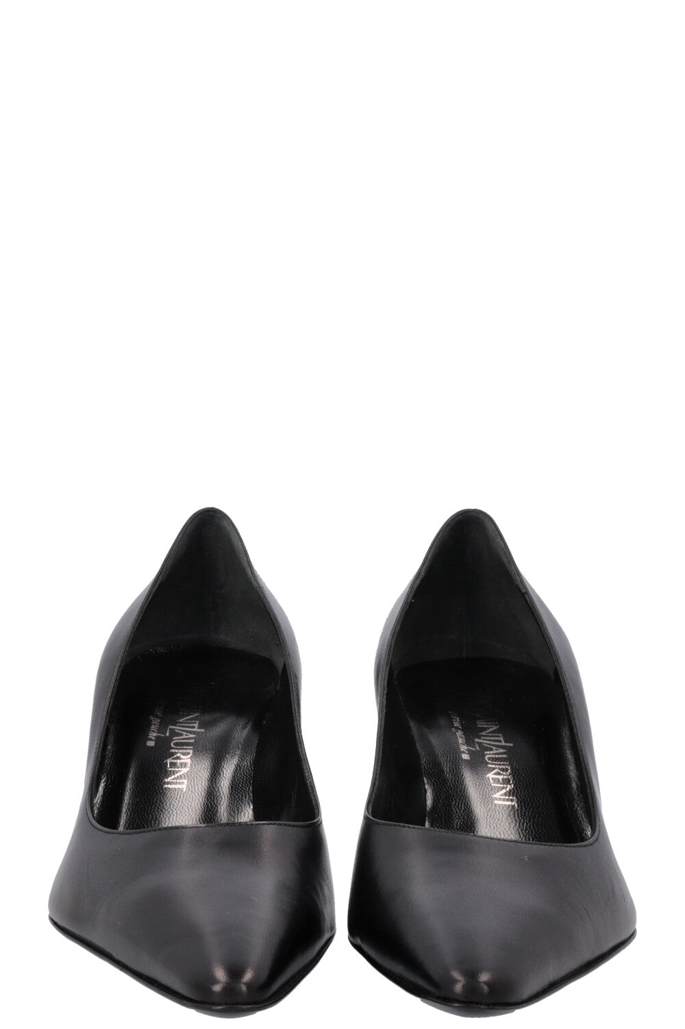 YSL Heels Leather Black
