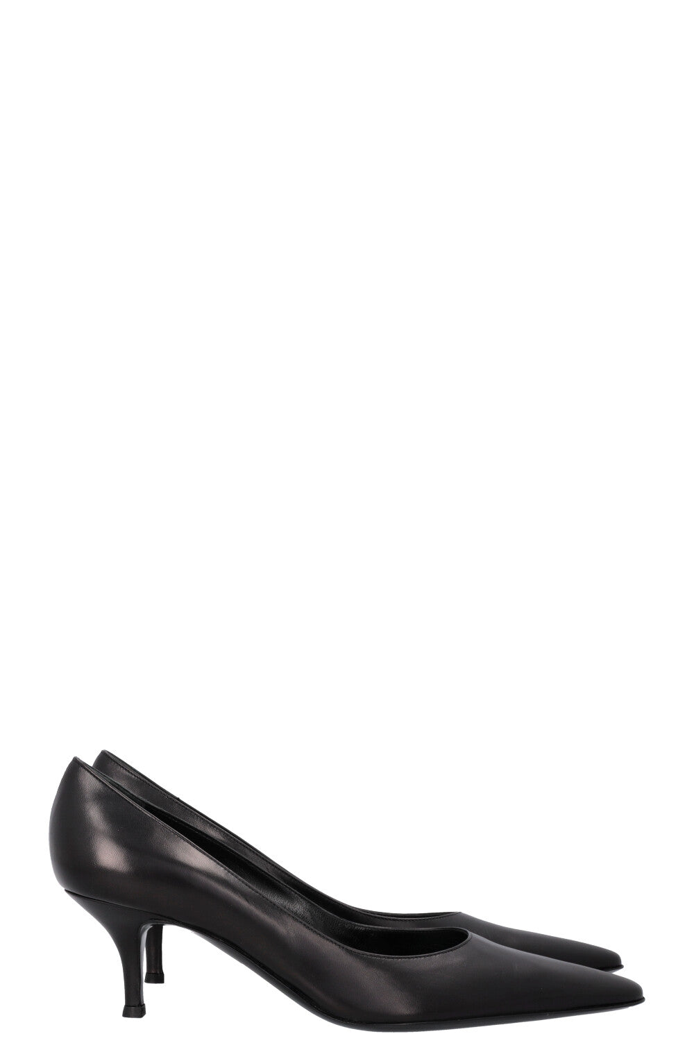 YSL Heels Leather Black