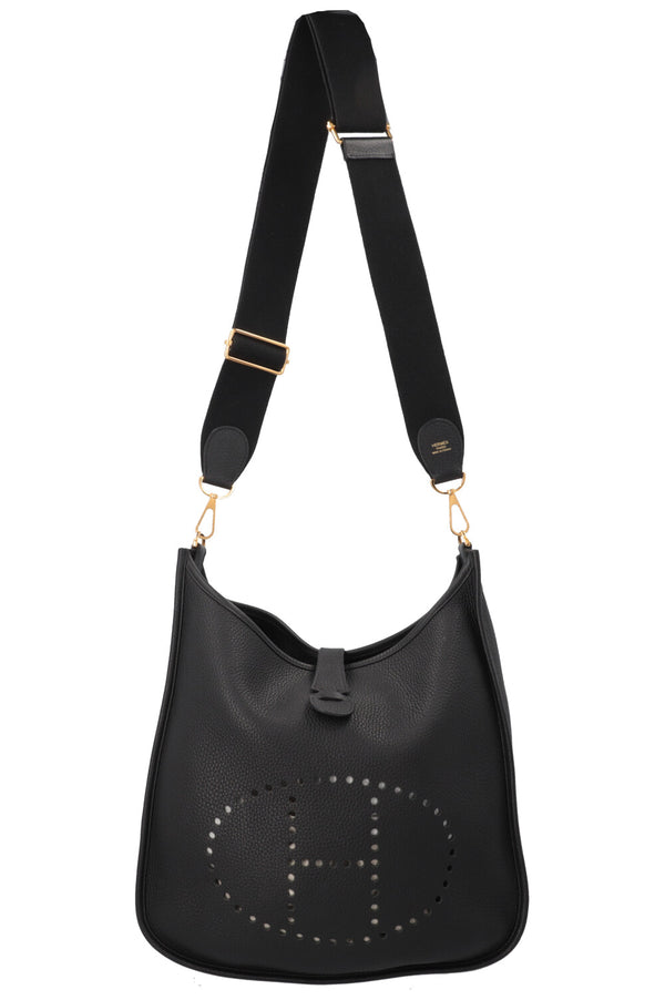 HERMÈS Evelyne III PM Clemence Noir
