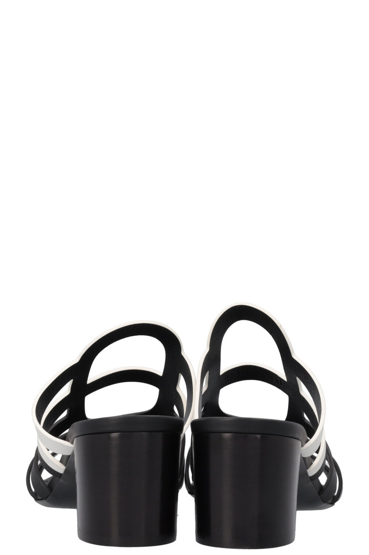 HERMÈS Celena Heels Black White