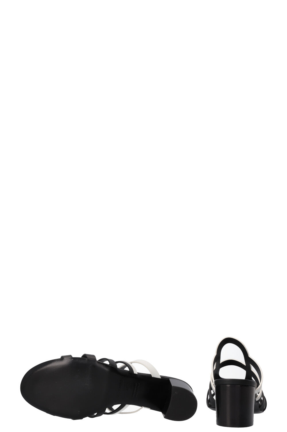 HERMÈS Celena Heels Black White