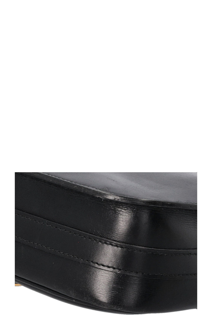 HERMÈS Vintage Martine Shoulder Bag Box Black