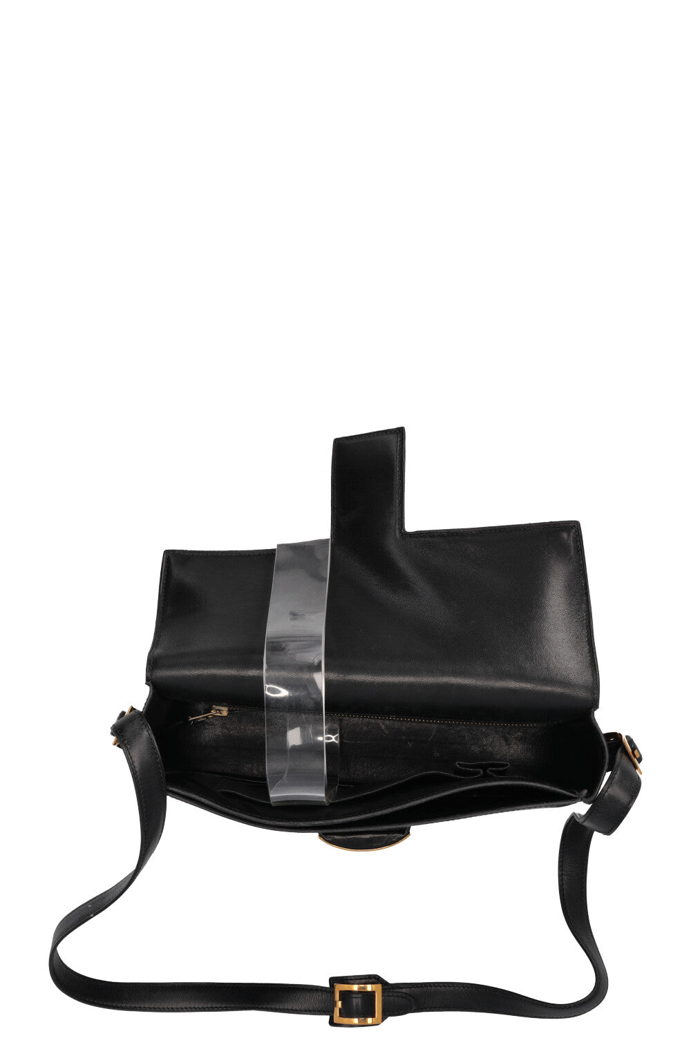 HERMÈS Vintage Martine Shoulder Bag Box Black