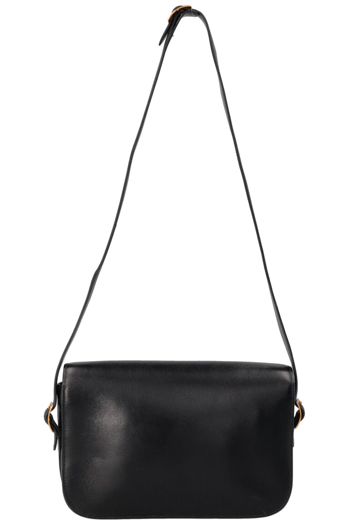 HERMÈS Vintage Martine Shoulder Bag Box Black