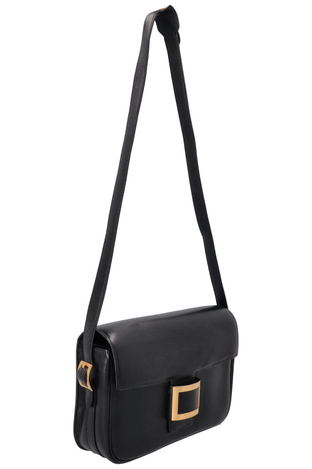 HERMÈS Vintage Martine Shoulder Bag Box Black