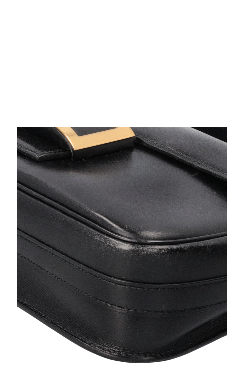 HERMÈS Vintage Martine Shoulder Bag Box Black
