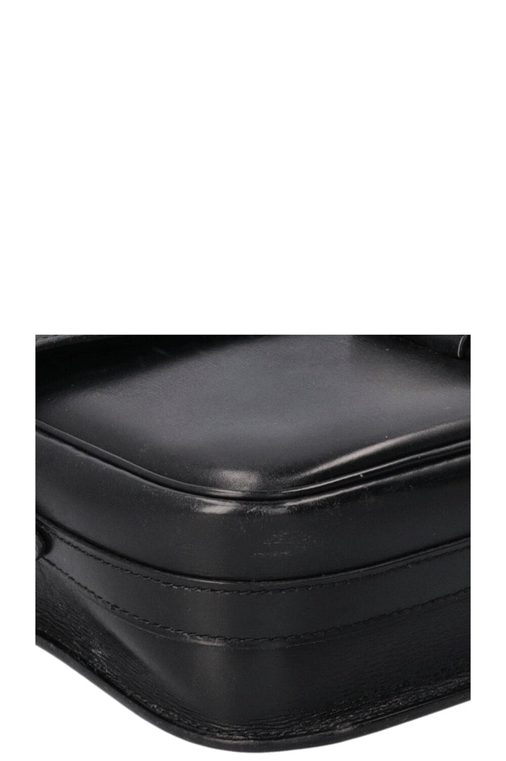 HERMÈS Vintage Martine Shoulder Bag Box Black