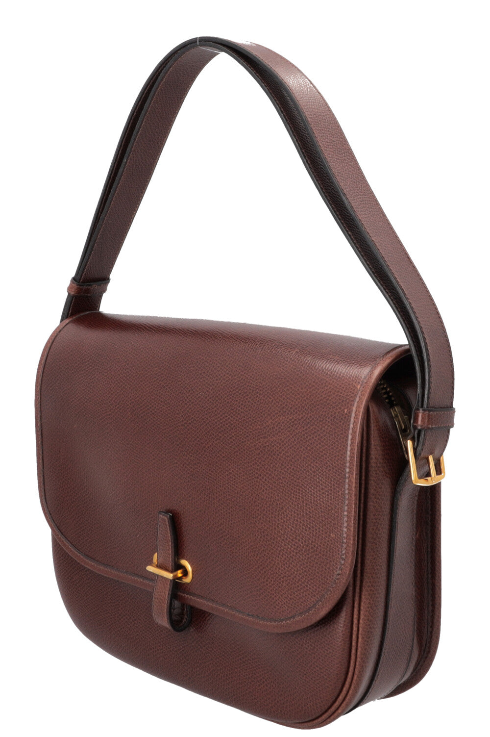 HERMÈS Balle De Golf Crossbody Bag Epsom Brown