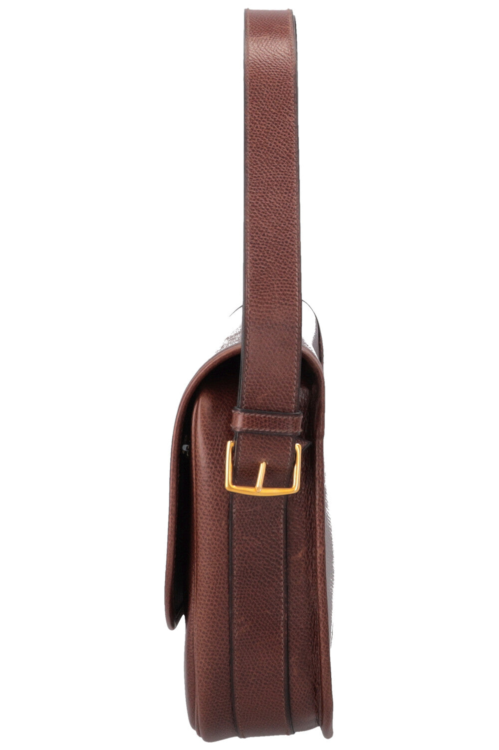 HERMÈS Balle De Golf Crossbody Bag Epsom Brown