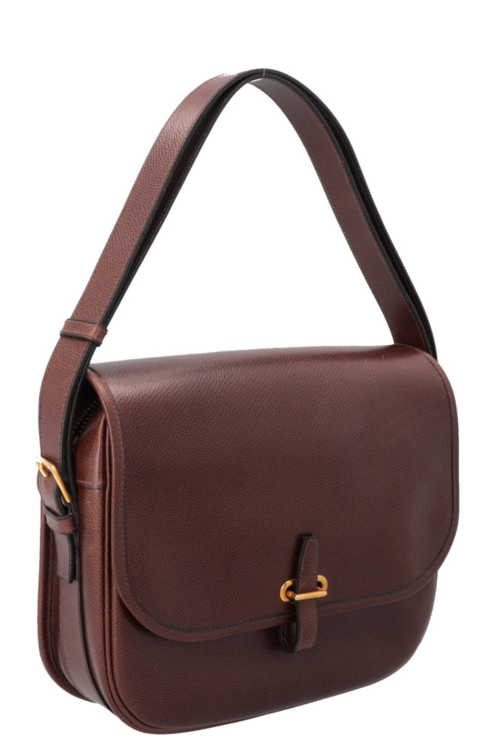 HERMÈS Balle De Golf Crossbody Bag Epsom Brown