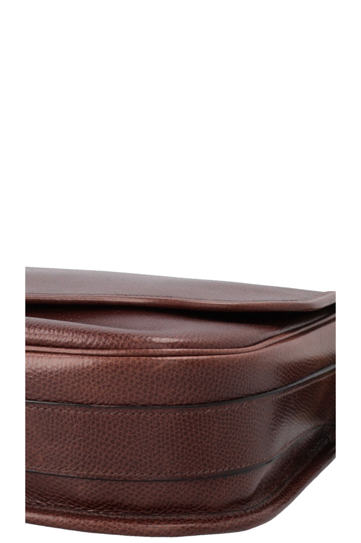 HERMÈS Balle De Golf Crossbody Bag Epsom Brown