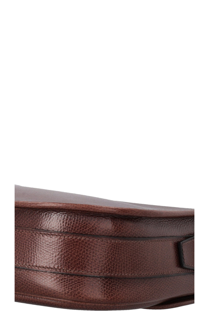 HERMÈS Balle De Golf Crossbody Bag Epsom Brown