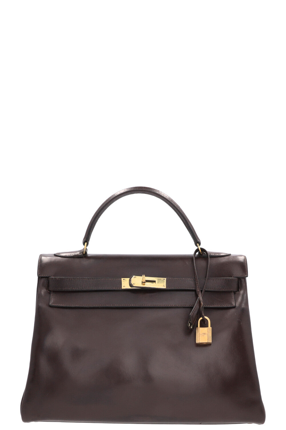 HERMÈS Kelly 32 Box Brown