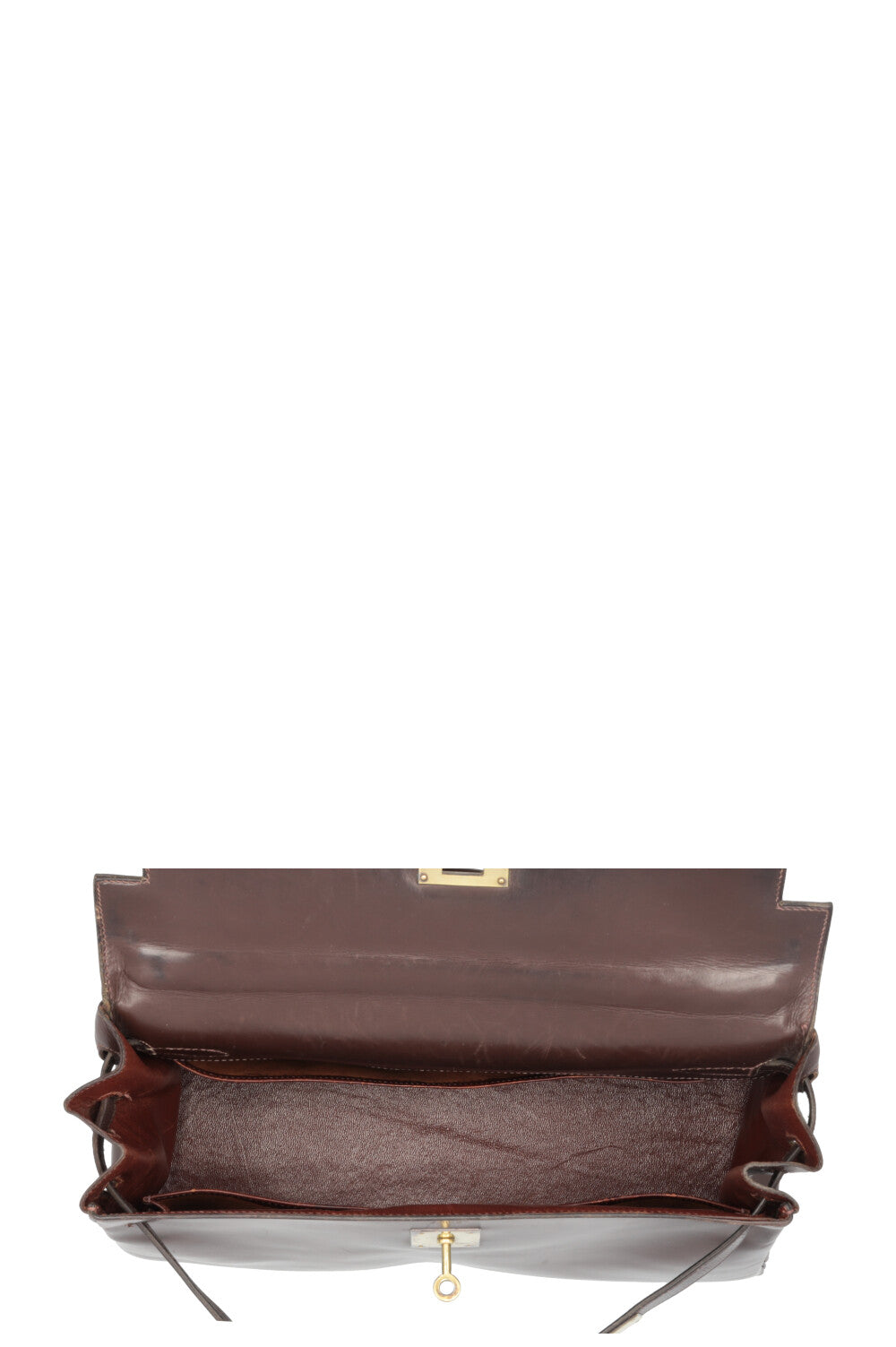 HERMÈS Kelly 32 Box Brown