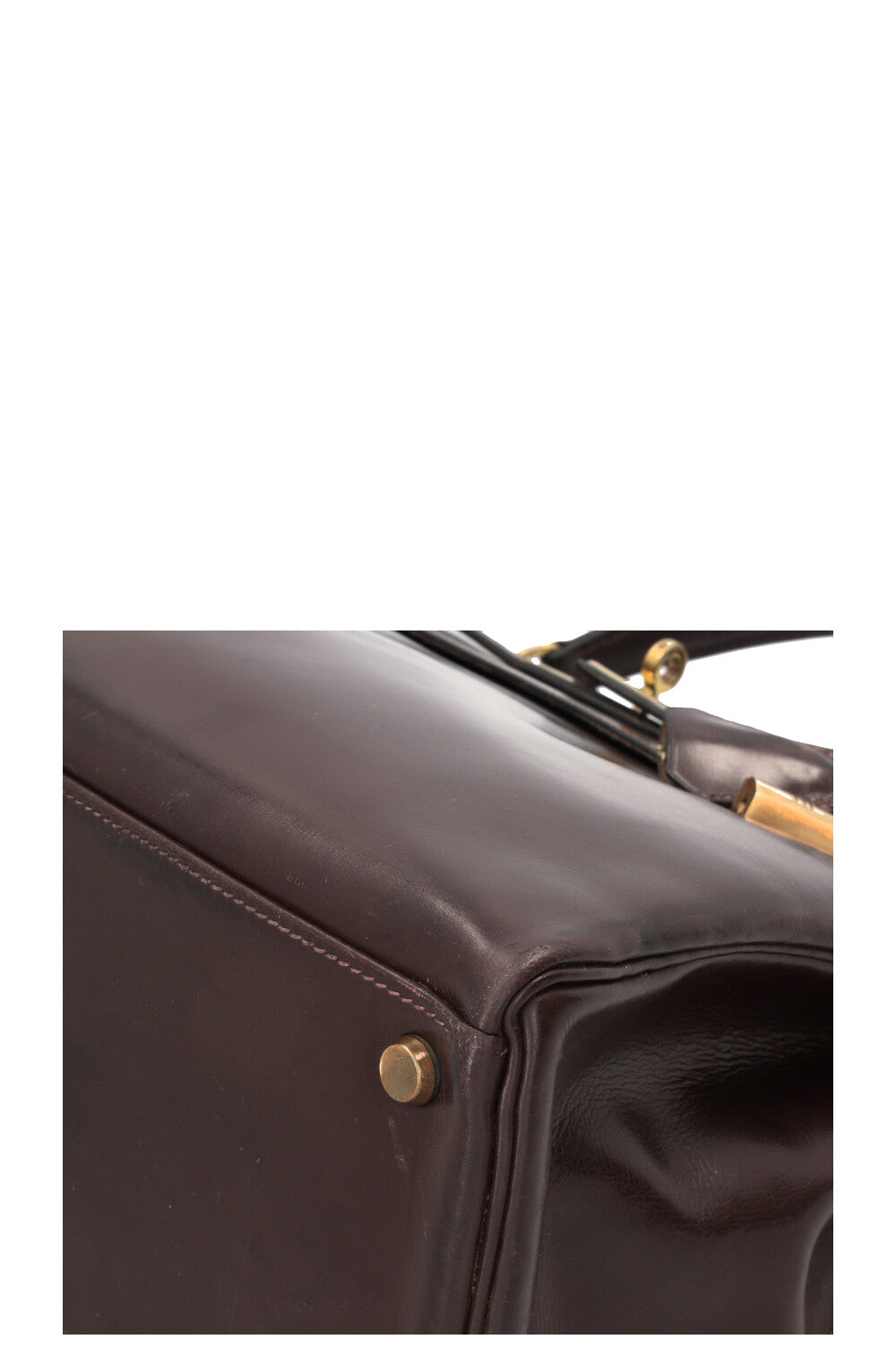 HERMÈS Kelly 32 Box Brown