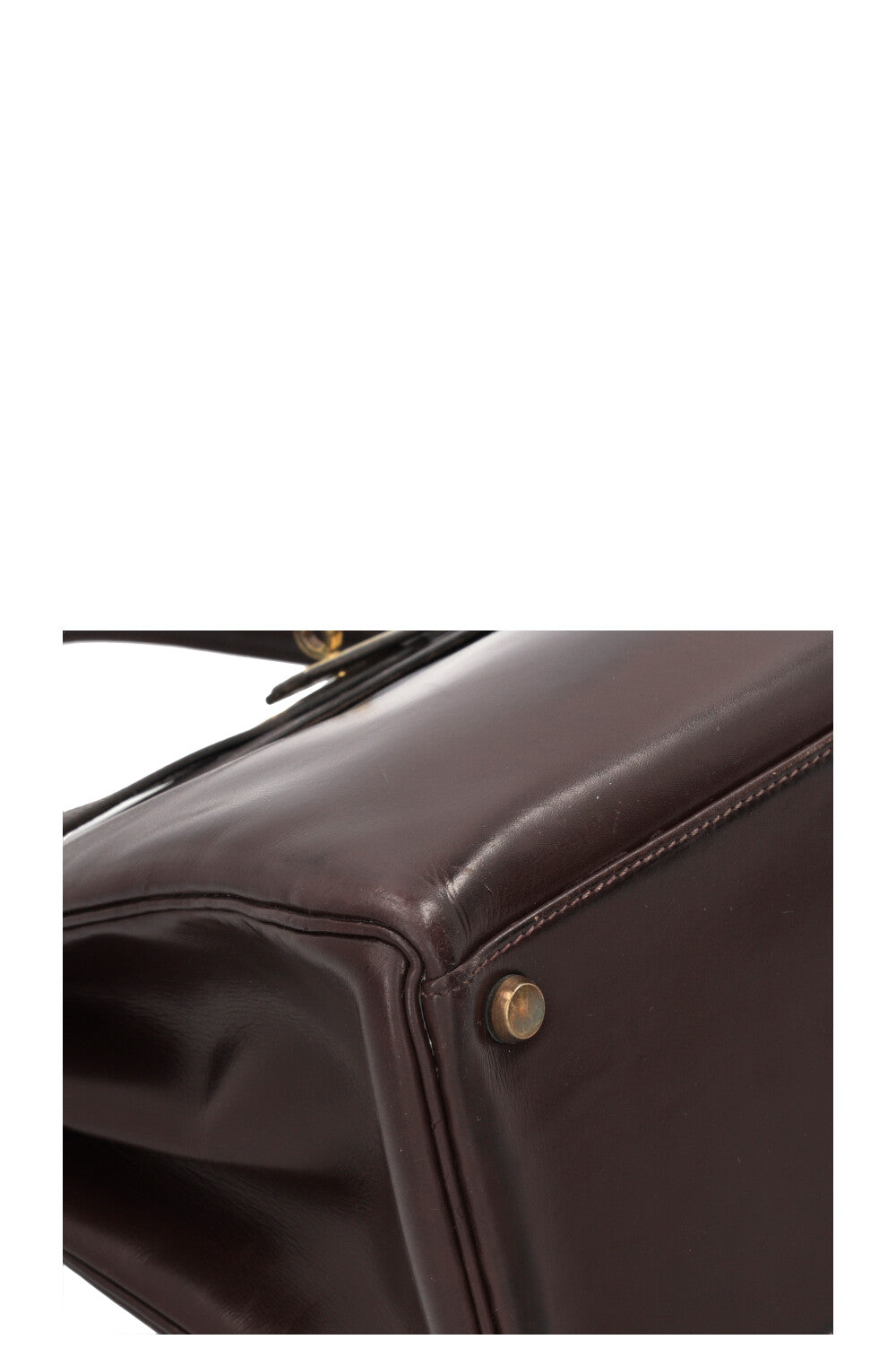 HERMÈS Kelly 32 Box Brown