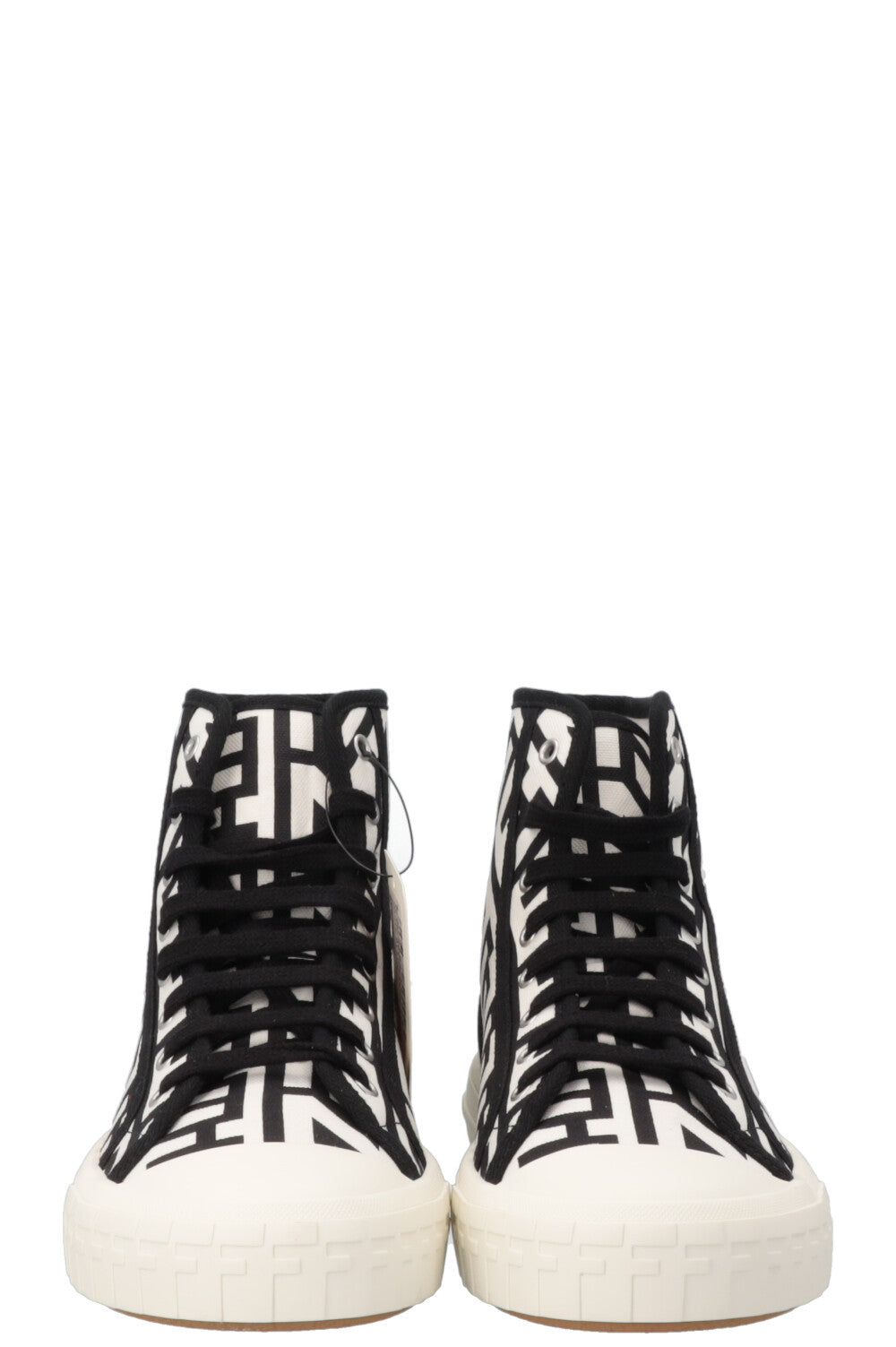 FENDI Sneak In High Top Sneaker White Black