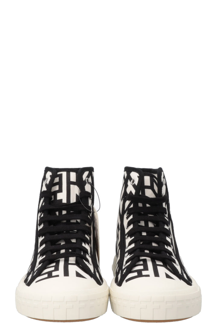 FENDI Sneak In High Top Sneaker White Black