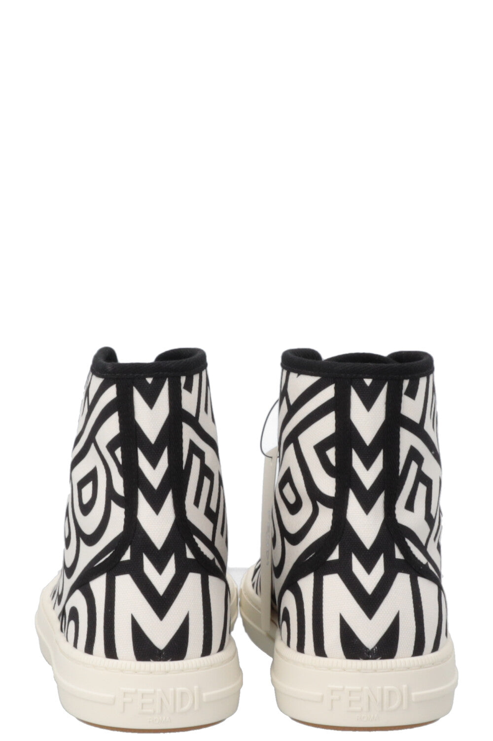FENDI Sneak In High Top Sneaker White Black
