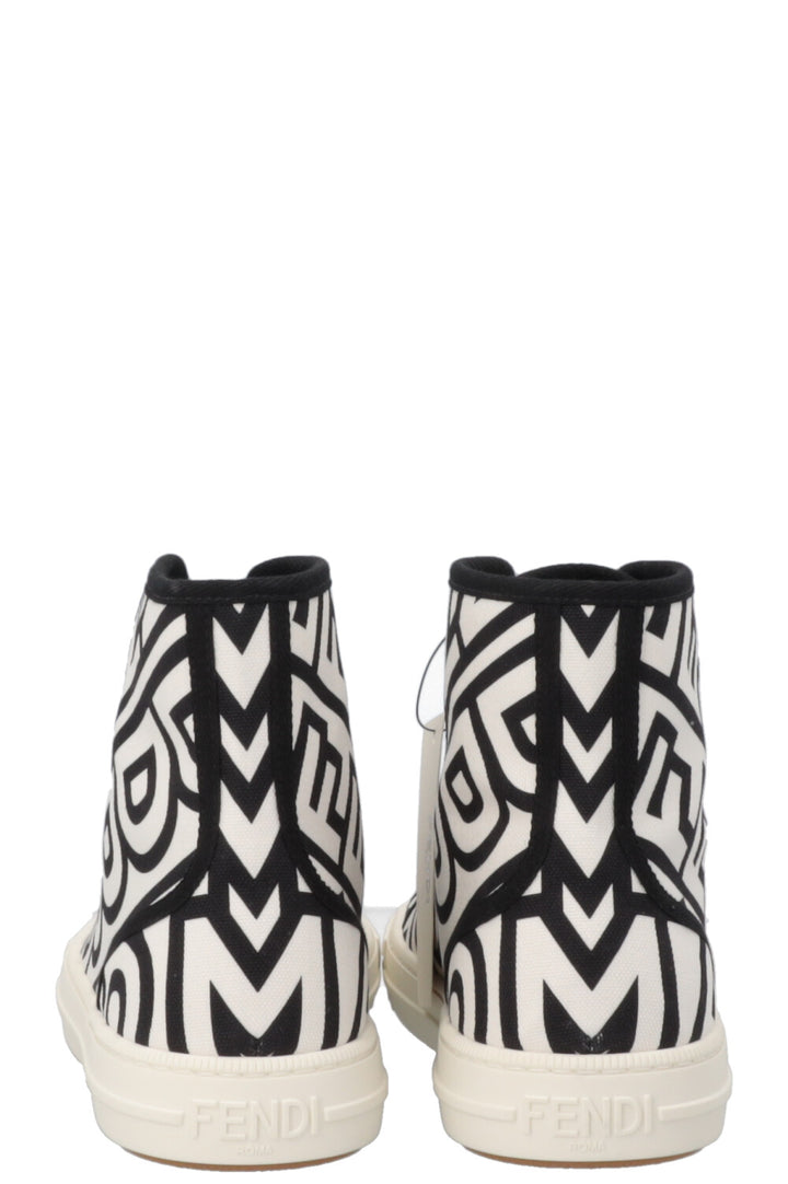 FENDI Sneak In High Top Sneaker White Black