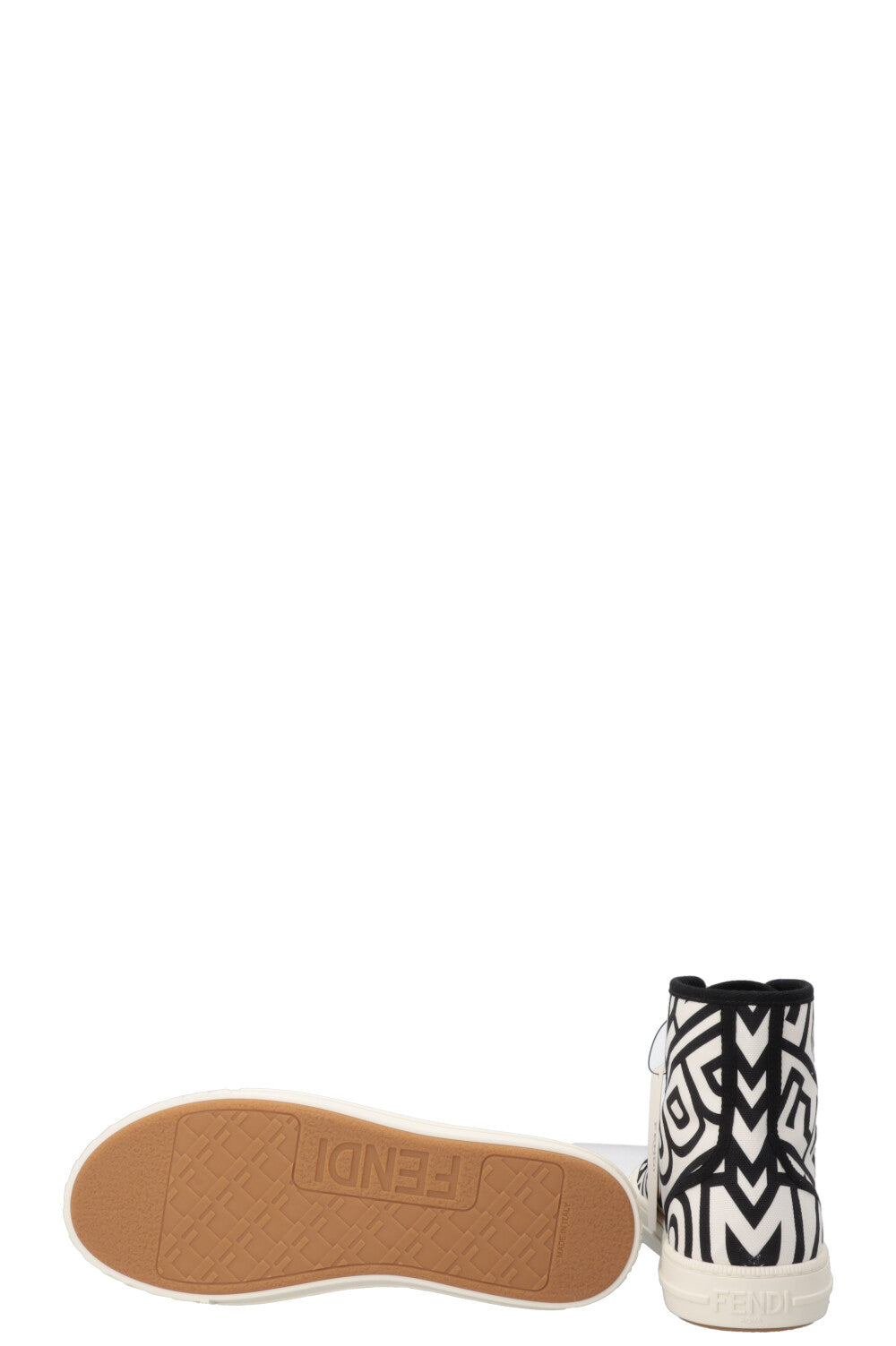 FENDI Sneak In High Top Sneaker White Black