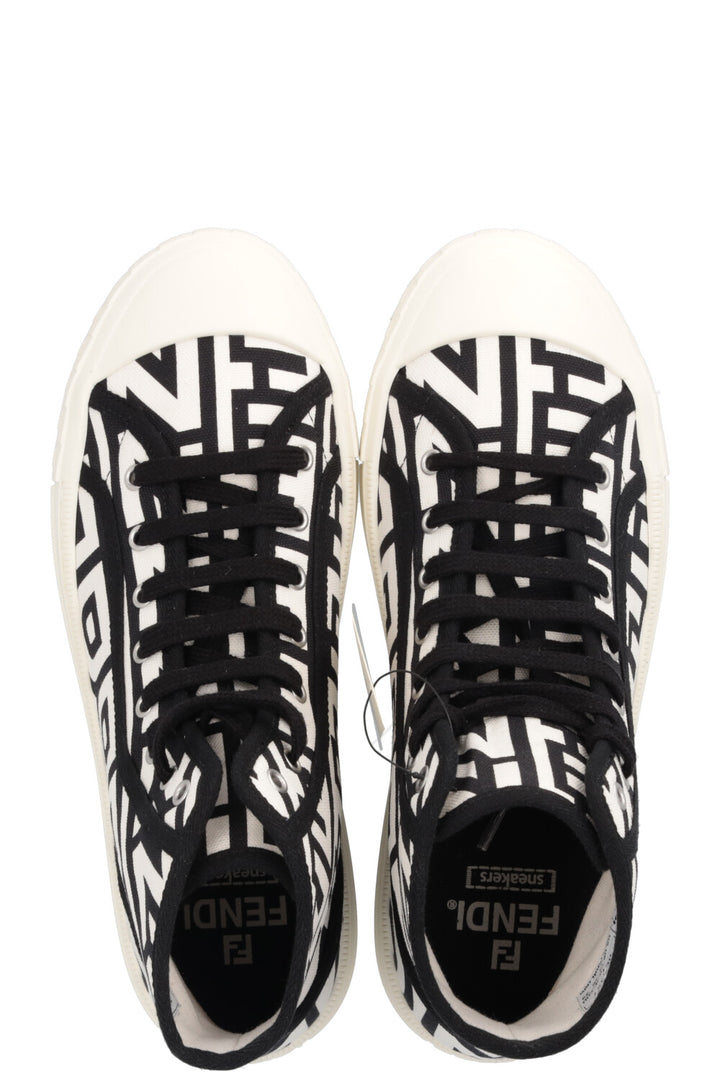 FENDI Sneak In High Top Sneaker White Black