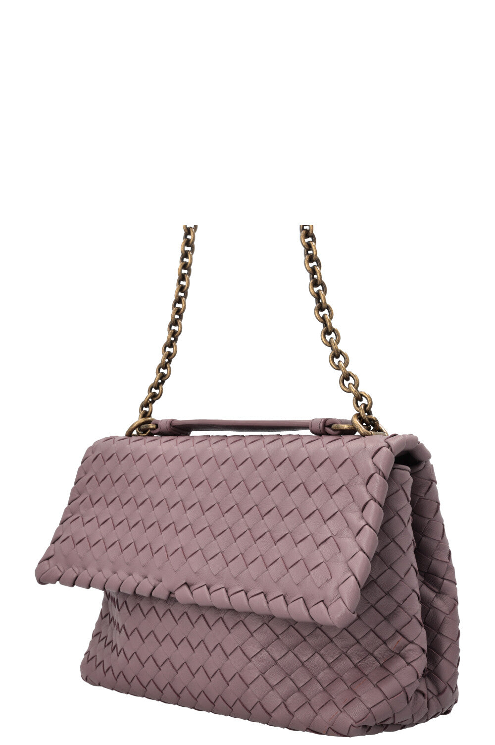 BOTTEGA VENETA Olimpia Bag Intrecciato Purple