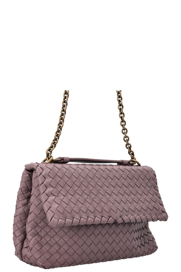 BOTTEGA VENETA Olimpia Bag Intrecciato Purple