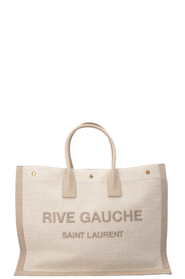Sac cabas SAINT LAURENT Rive Gauche Gris clair