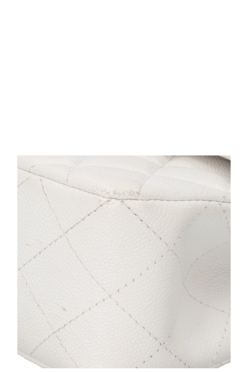 CHANEL Small Double Flap Caviar White